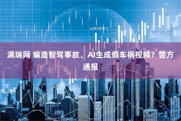 满瑞网 编造智驾事故、AI生成假车祸视频？警方通报